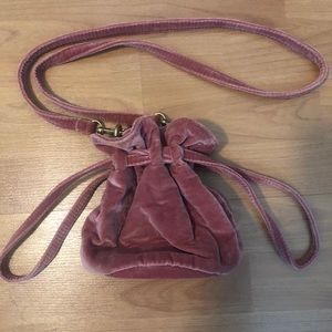 Madewell Velvet Mini Bucket Bag